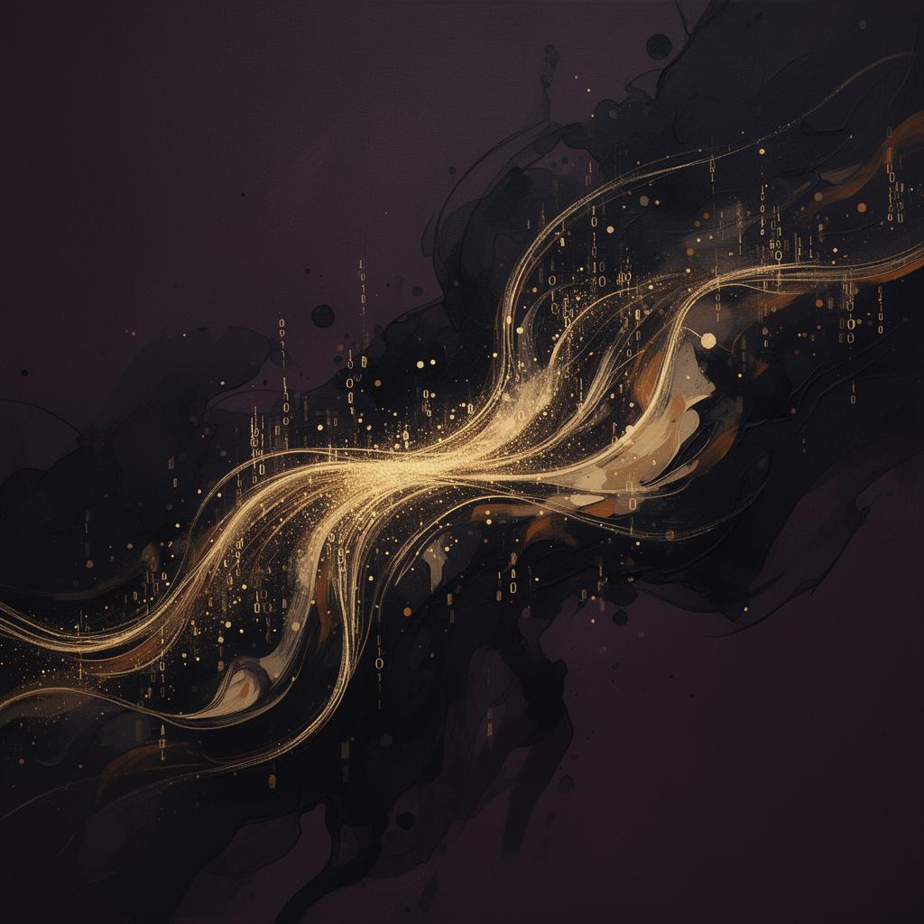 Abstract data and storytelling fusion